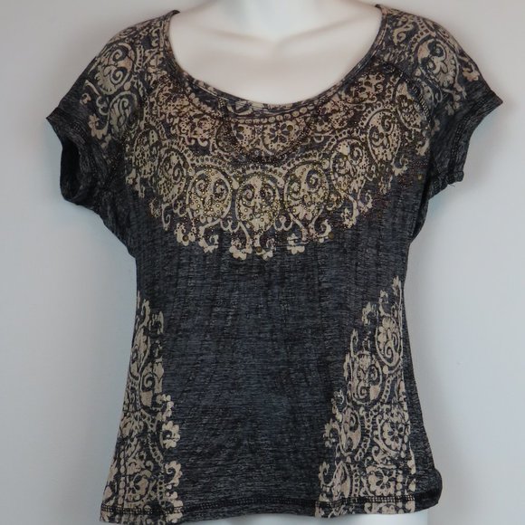 Studded Decorative Accent Top - Picture 7 of 7